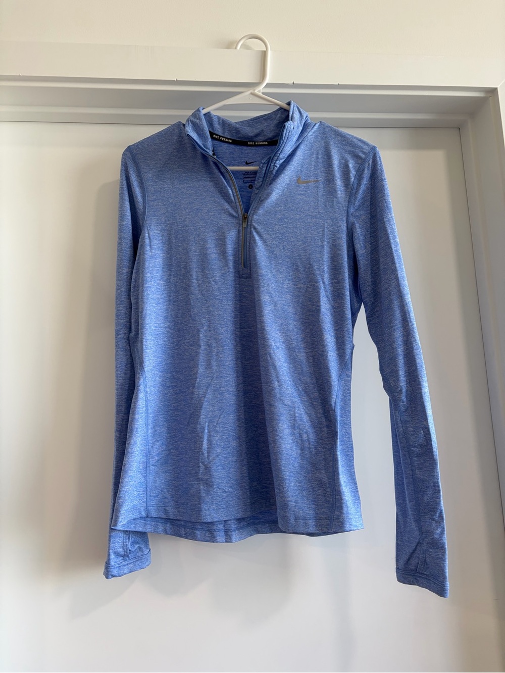 Nike Women’s Heathered Blue Quarter-Zip Performance Top